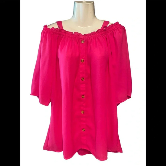 NWT Wishlist Blouse Strawberry - Picture 1 of 4